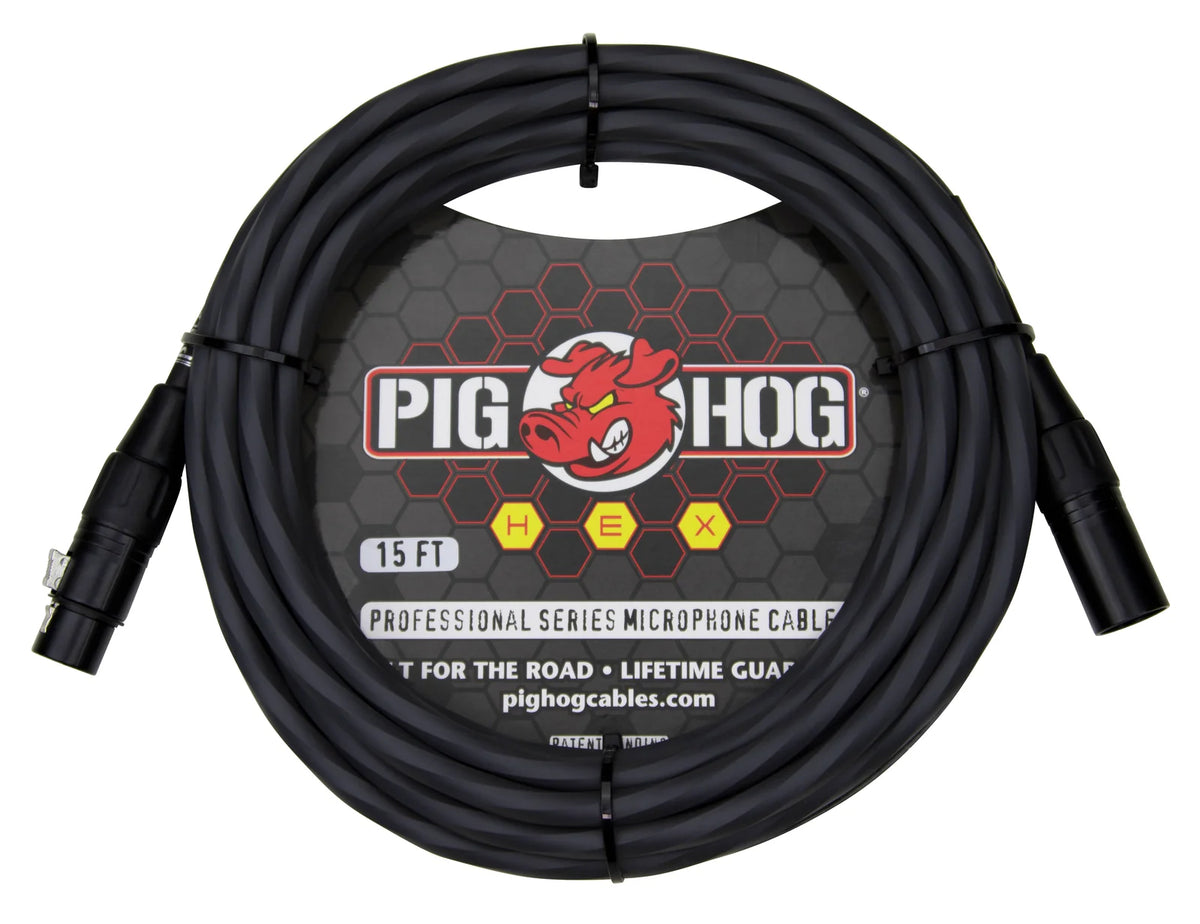 Pig Hog Hex Series Mic Cable - Grey