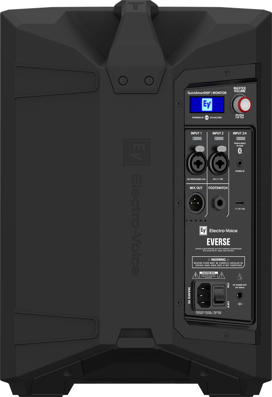 Electro-Voice Everse 8 8-inch 2-way Battery-powered PA Speaker Black