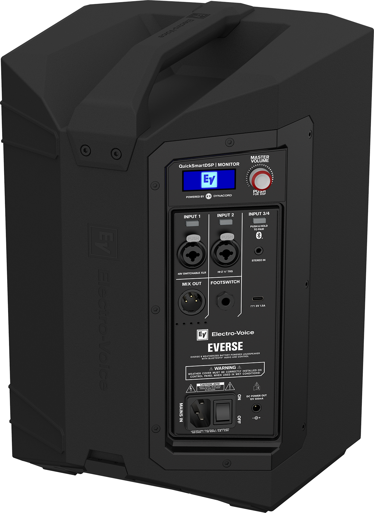 Electro-Voice Everse 8 8-inch 2-way Battery-powered PA Speaker Black