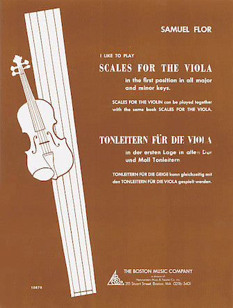 I Like to Play Scales for the Viola Music Sales America