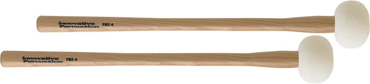 INNOVATIVE PERCUSSION FBX-4 Field Series Hard Tapered Handle Marching Bass Drum Mallets - Large