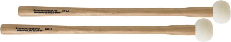 Innovative Percussion FBX-2 Field Series Hard Tapered Handle Marching Bass Drum Mallets - Small