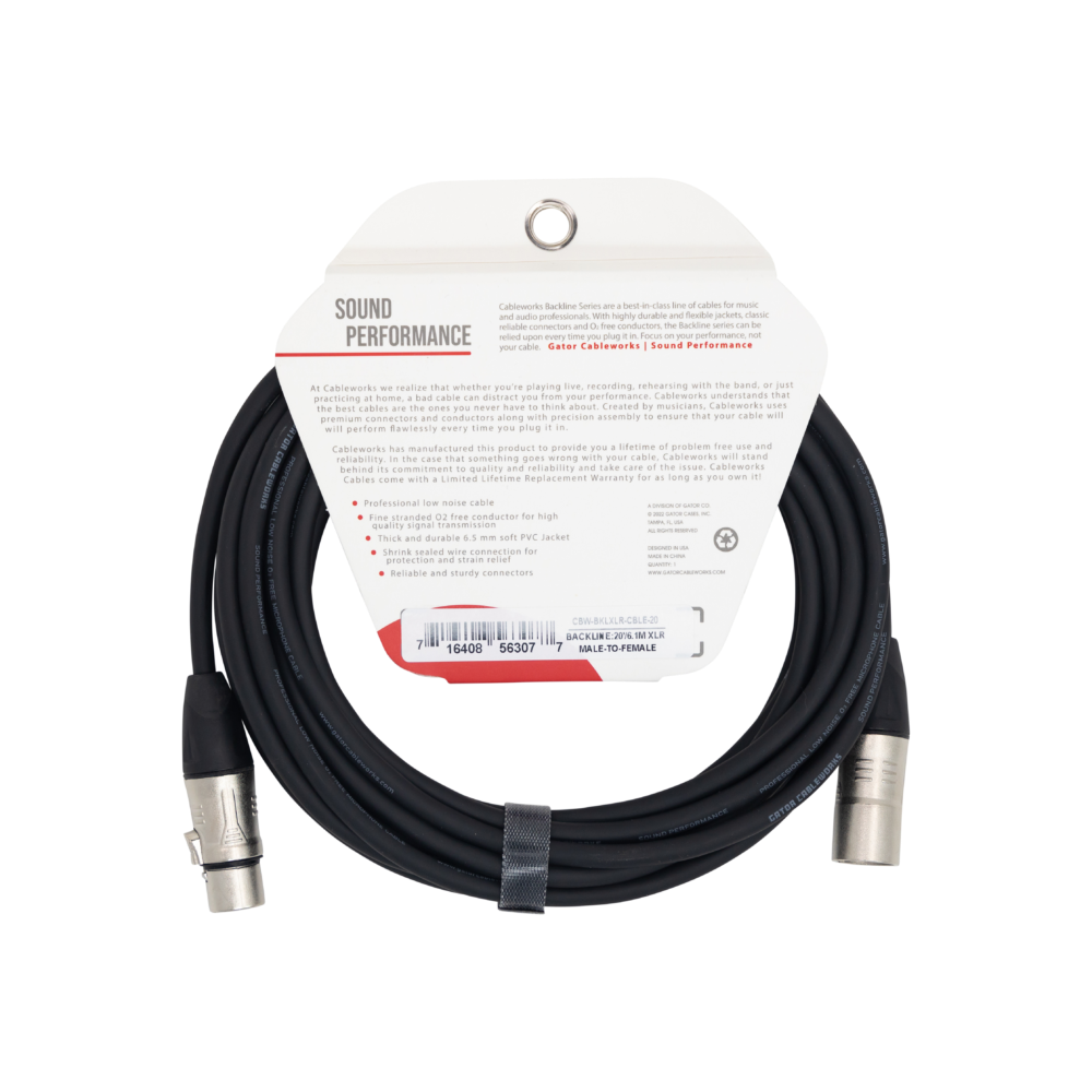 Gator Cableworks Backline Series Microphone Cable 25 foot