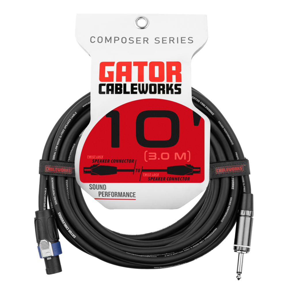 Gator Cableworks Composer Series Speaker Cable 10 foot