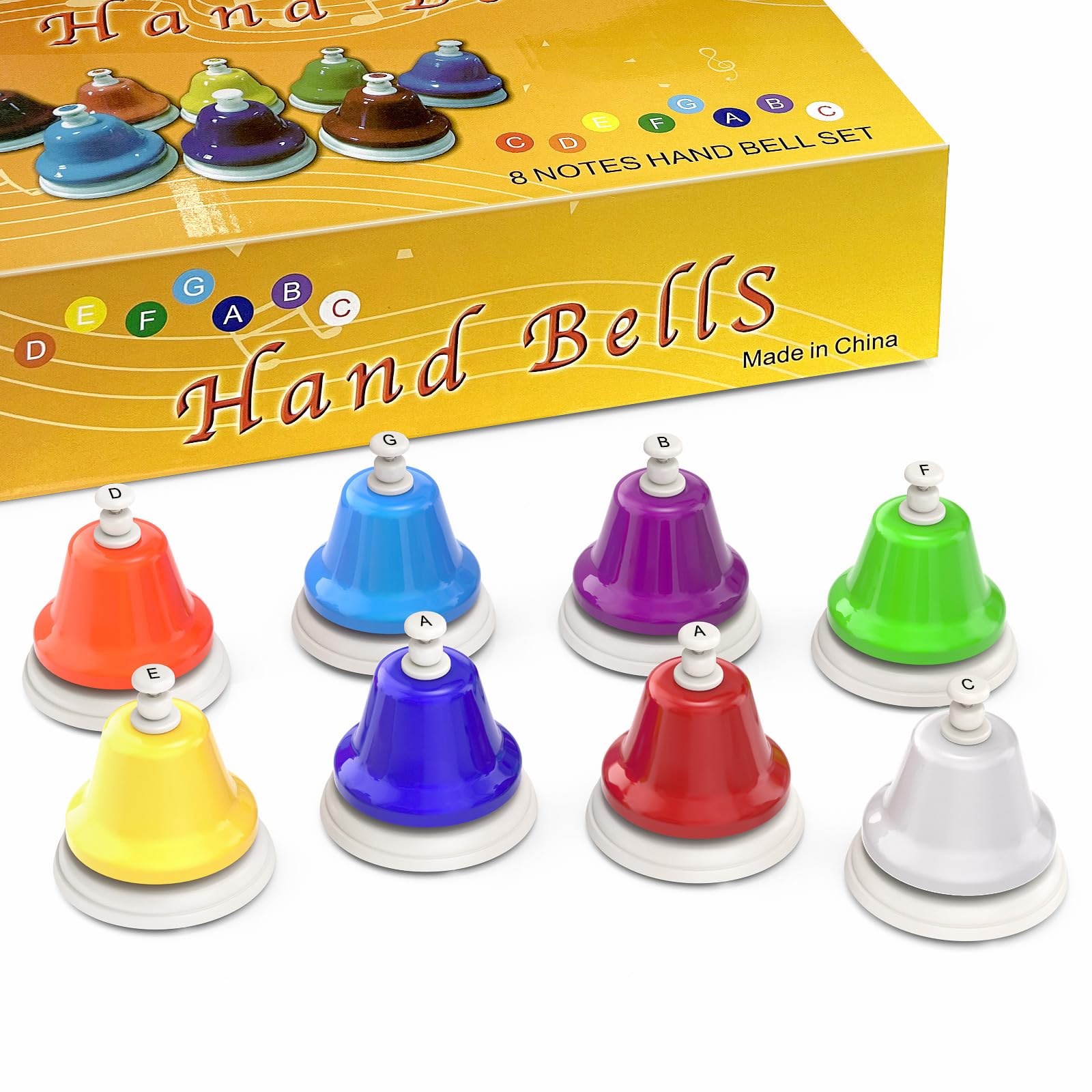 Hand Bells 8 Notes Hand Bell Set