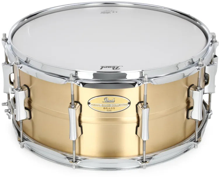 Pearl Primal Collective Snare Drum - 6.5 inches x 14 inches, Brushed Brass