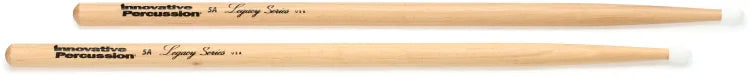 Innovative Percussion IP-L5AN Legacy Series Hickory Drumsticks - 5A - Nylon Tip