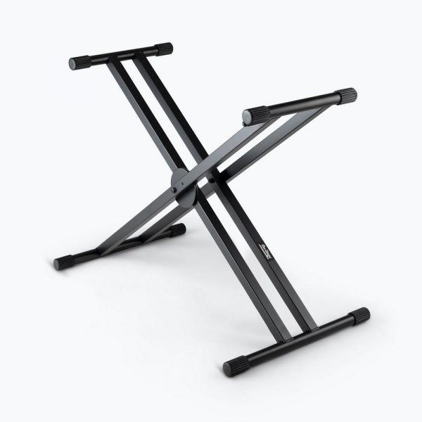 On Stage ERGO-LOK Double-X Keyboard Stand with Welded Construction