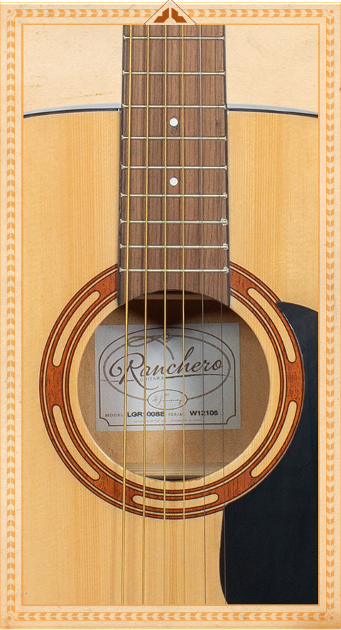 H. Jimenez LGR100SE Ranchero Series Full Size Steel String Guitar with Pickup