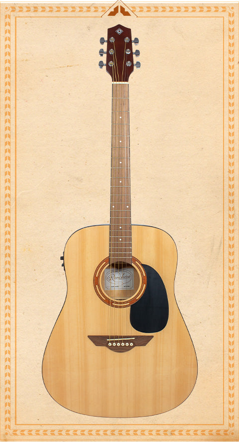 H. Jimenez LGR100SE Ranchero Series Full Size Steel String Guitar with Pickup