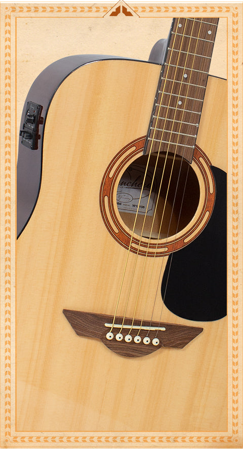 H. Jimenez LGR100SE Ranchero Series Full Size Steel String Guitar with Pickup