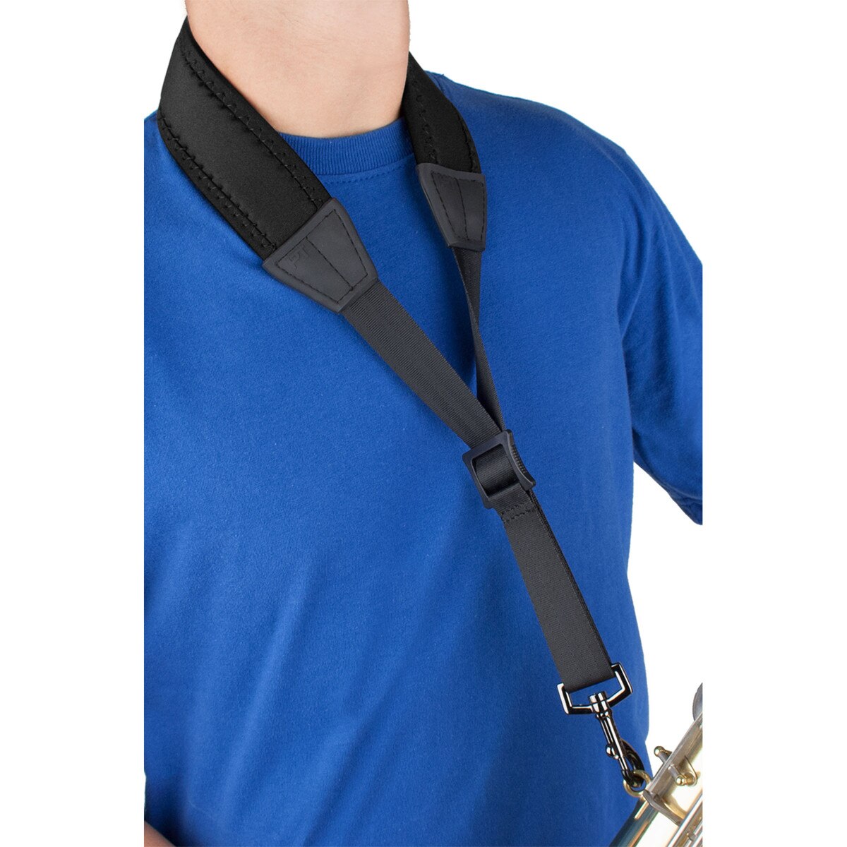 Saxophone Neck Strap - Neoprene, Metal Snap, Size 24" Tall