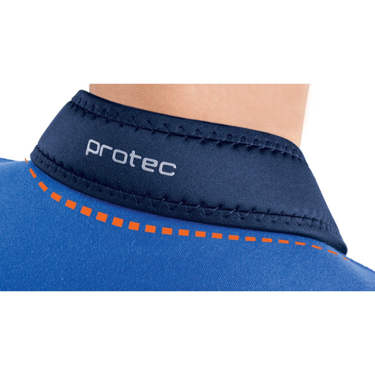 Protec Saxophone Neck Strap - Neoprene, Metal Snap, Size 22" Regular (Blue)