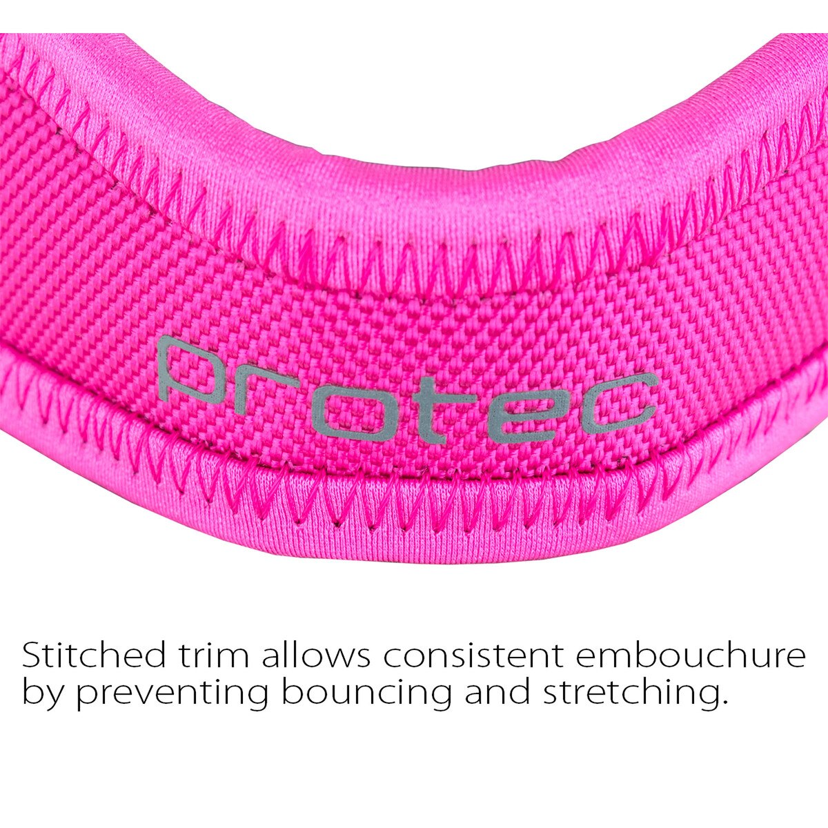 Protec Saxophone Neck Strap - Less Stress Neoprene, Metal Snap, Size 22" Regular (Hot Pink)