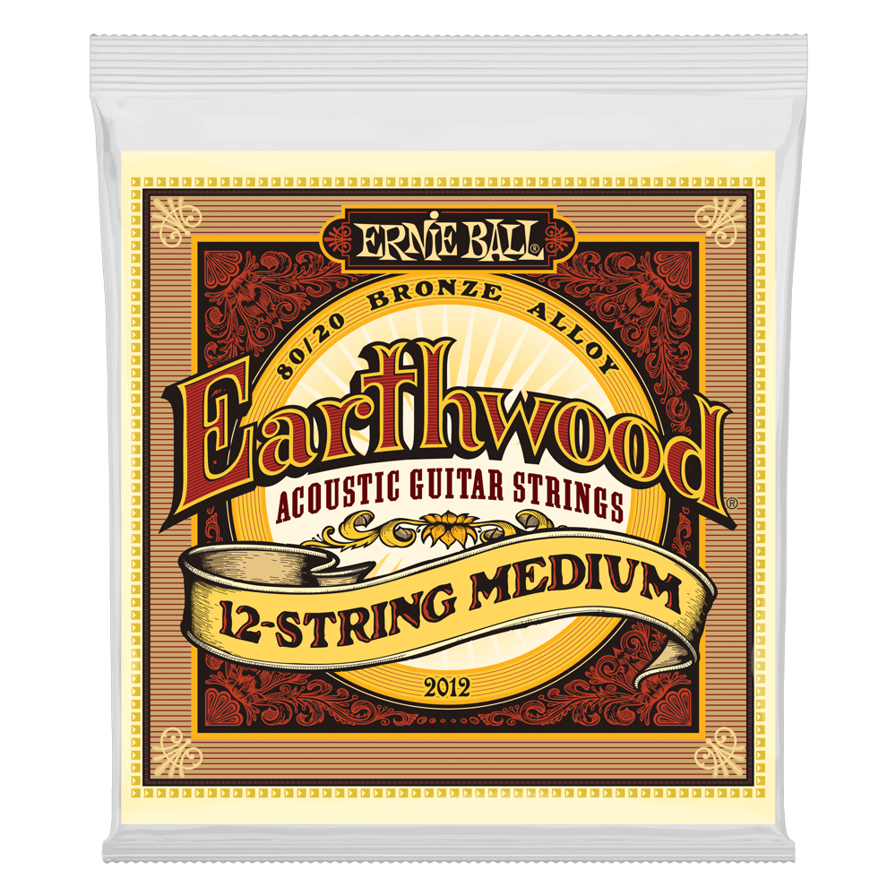 Ernie Ball Earthwood Phosphor Bronze Acoustic Guitar Strings - 12-string