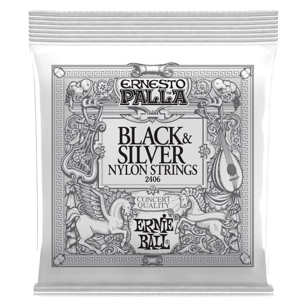 Ernesto Palla Nylon Classical Guitar Strings - Black & Silver