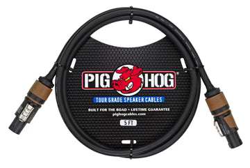 PHSC5SPK Pig Hog Speaker Cable, 5ft (14 gauge wire), Speakon to Speakon