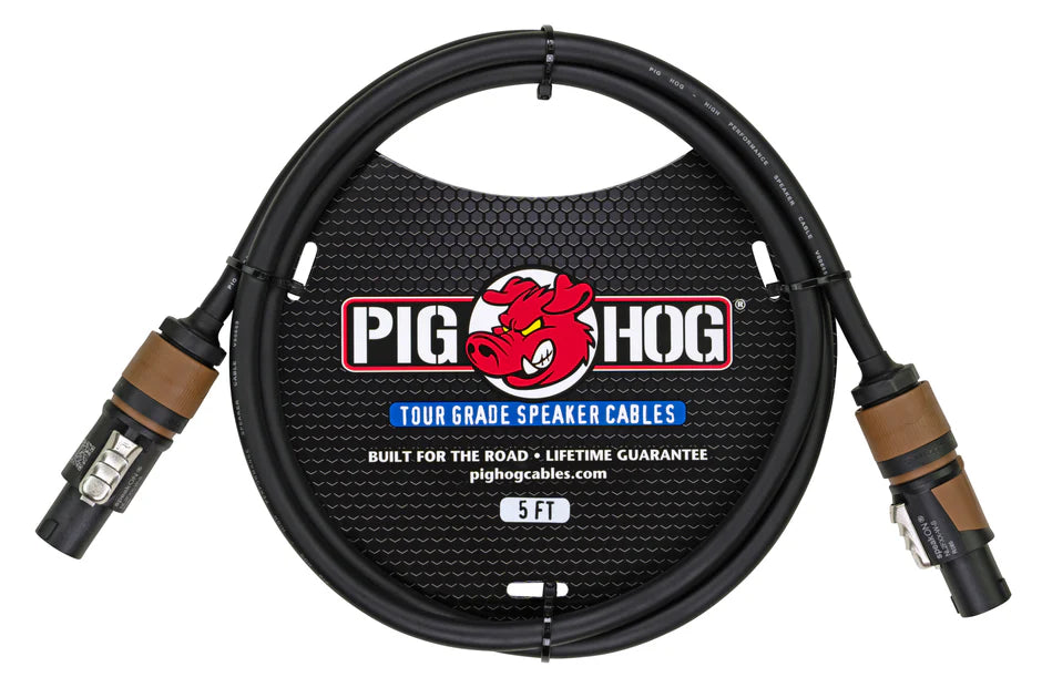 Pig Hog Speaker Cable, (14 gauge wire), Speakon to Speakon