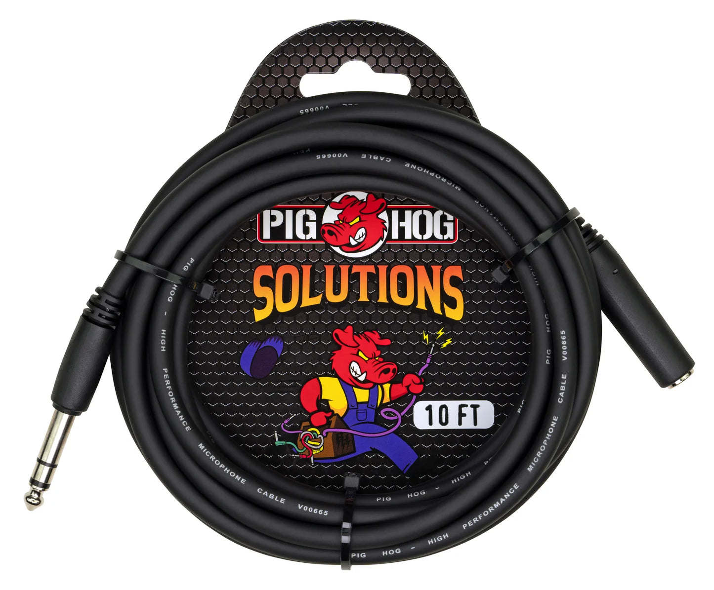 PIG HOG SOLUTIONS - 10FT HEADPHONE EXTENSION CABLE, 1/4"