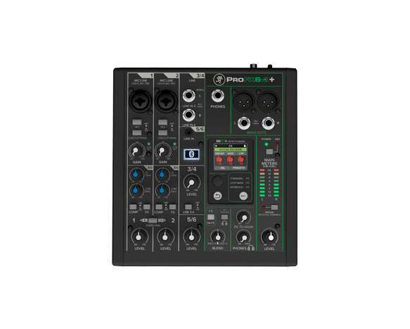 Mackie ProFX6v3+ 6-channel Mixer with Effects and USB
