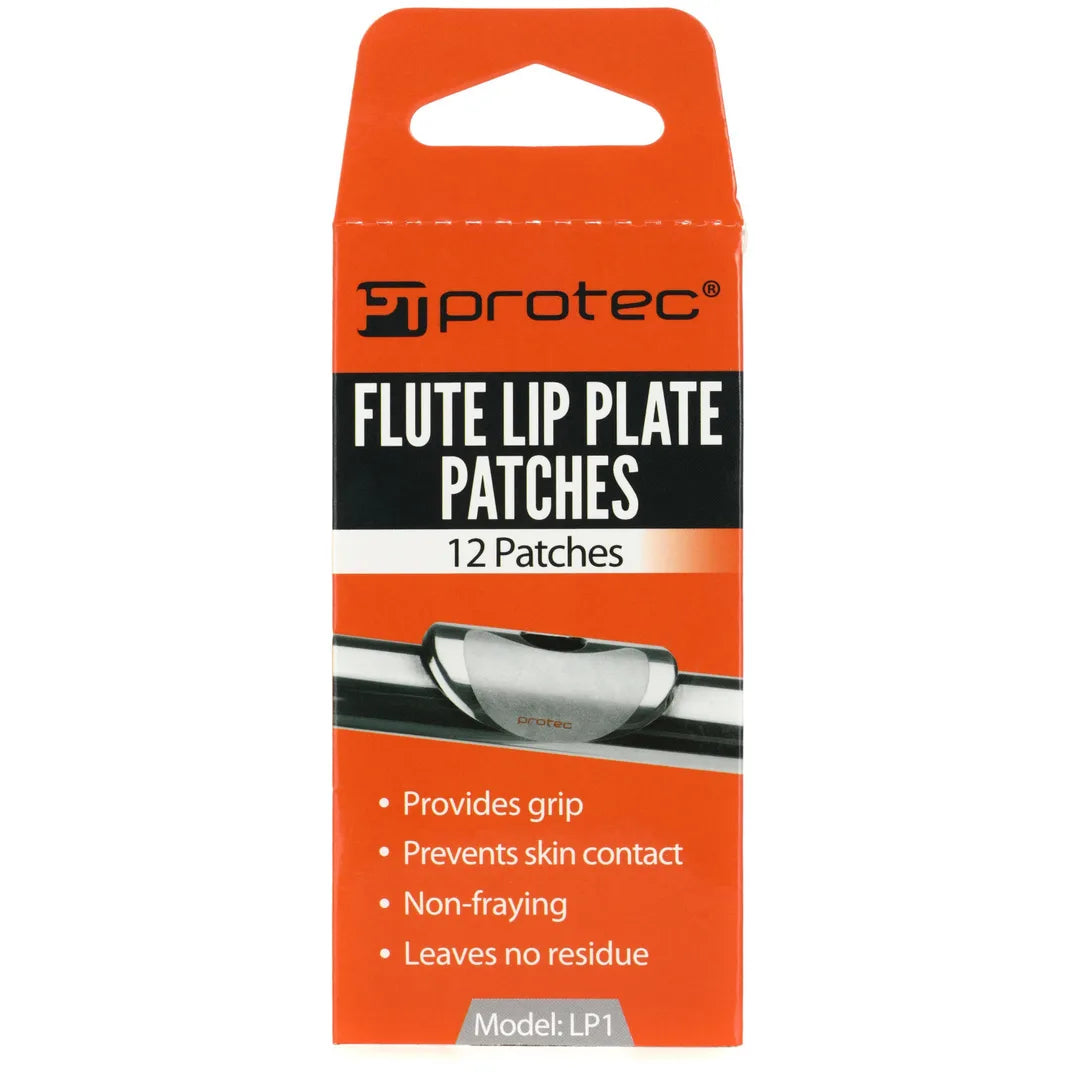 Protec Flute Lip Plate Patches - 12 Per Card