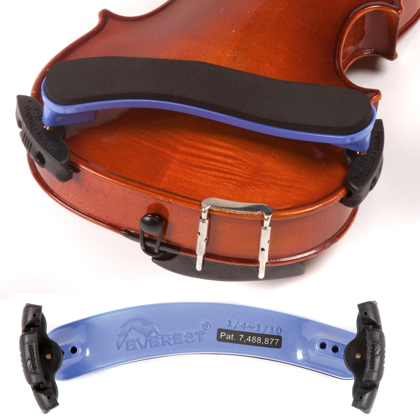 Everest ES Series Violin Shoulder Rest - 3/4 - 4/4