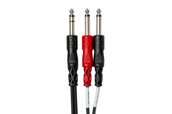 HOSA Insert Cable 1/4 in TRS to Dual 1/4 in TS