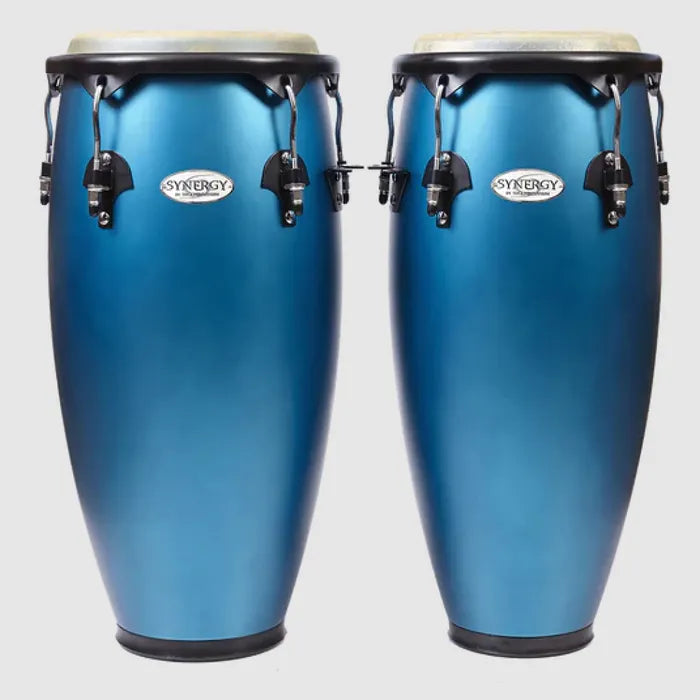 Toca Synergy Series 2300OB 10" & 11" Conga Set, Matte Ocean Blue w/Stand