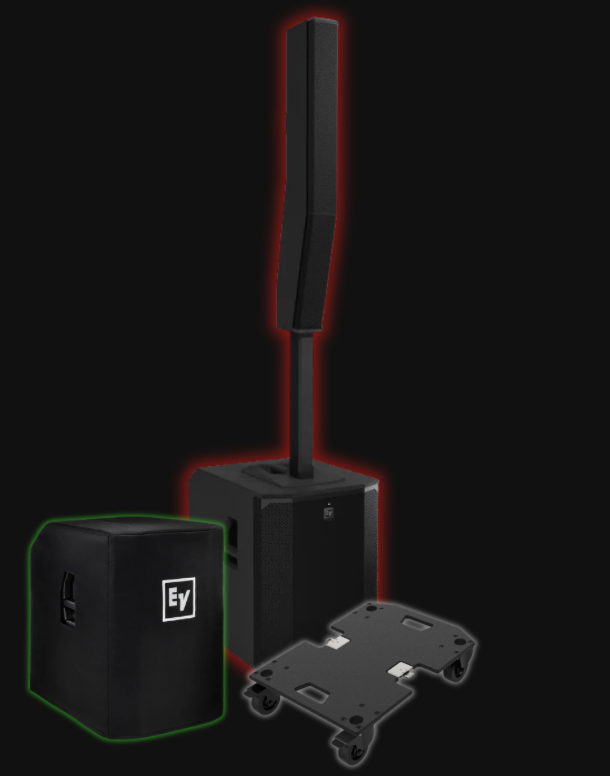 Electro-Voice Evolve 70 Column PA Speaker Black - BUNDLE