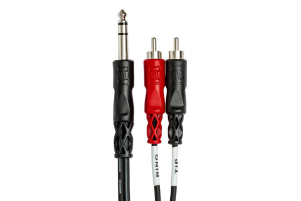 HOSA Insert Cable 1/4 in TRS to Dual RCA