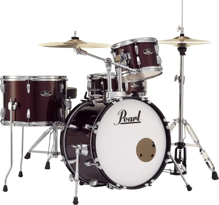 Pearl Roadshow RS584C/C 4-piece Complete Drum Set with Cymbals Wine Red