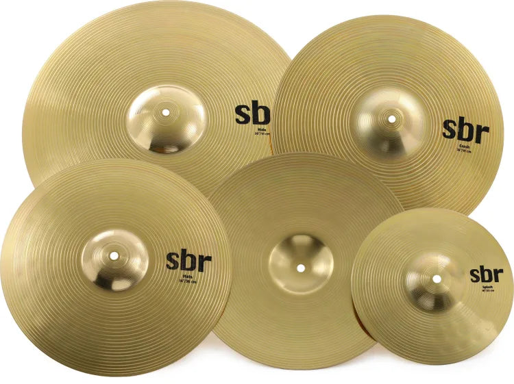 Sabian SBR Performance Cymbal Set 14/16/20 inch with Free 10 inch Splash
