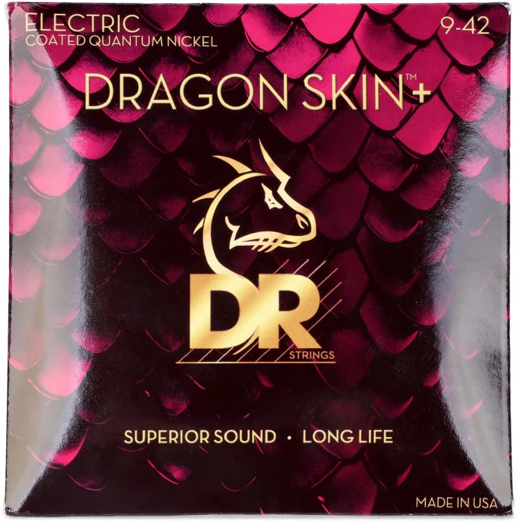 DR Strings Dragon Skin+ Quantum Nickel Coated Electric Guitar Strings