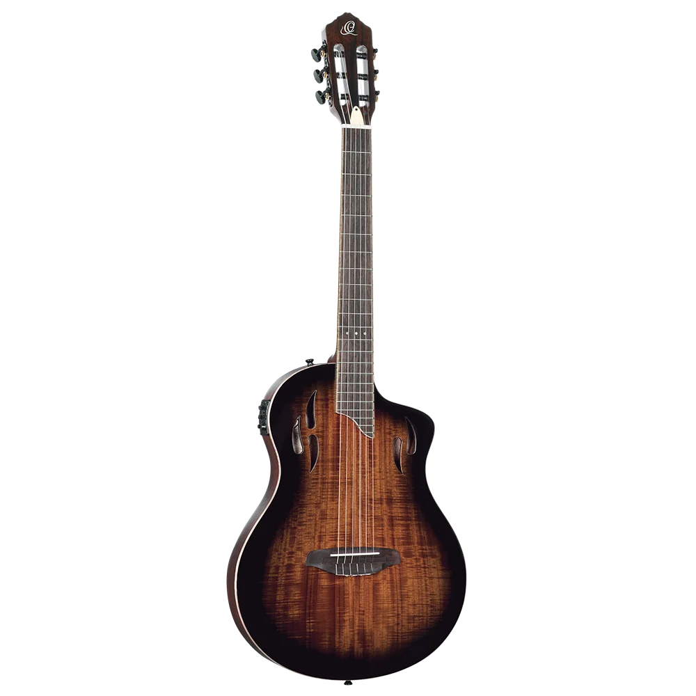 Ortega Tour Player Series Full Size Guitar Solid Okoume/ Acacia Burst