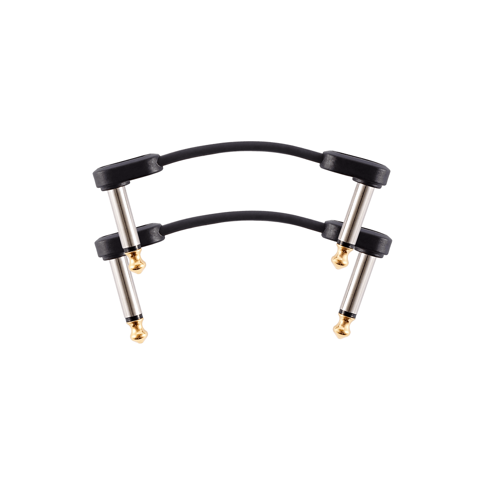 D'Addario Right Angle to Right Angle Flat Patch Cable (Twin-pack)