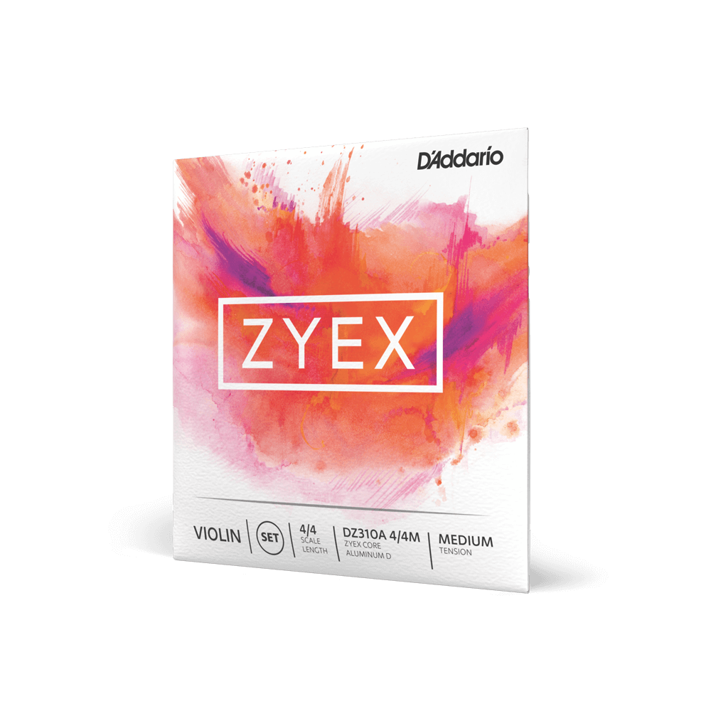 D'Addario DZ310A Zyex Violin String Set - 4/4 Size with Aluminum