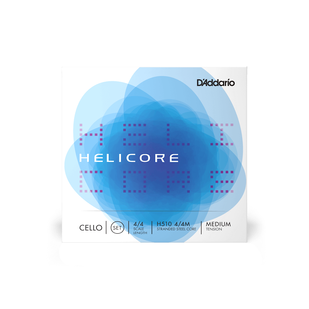 D'Addario H510 Helicore Cello String Set - 4/4 Size Medium Tension