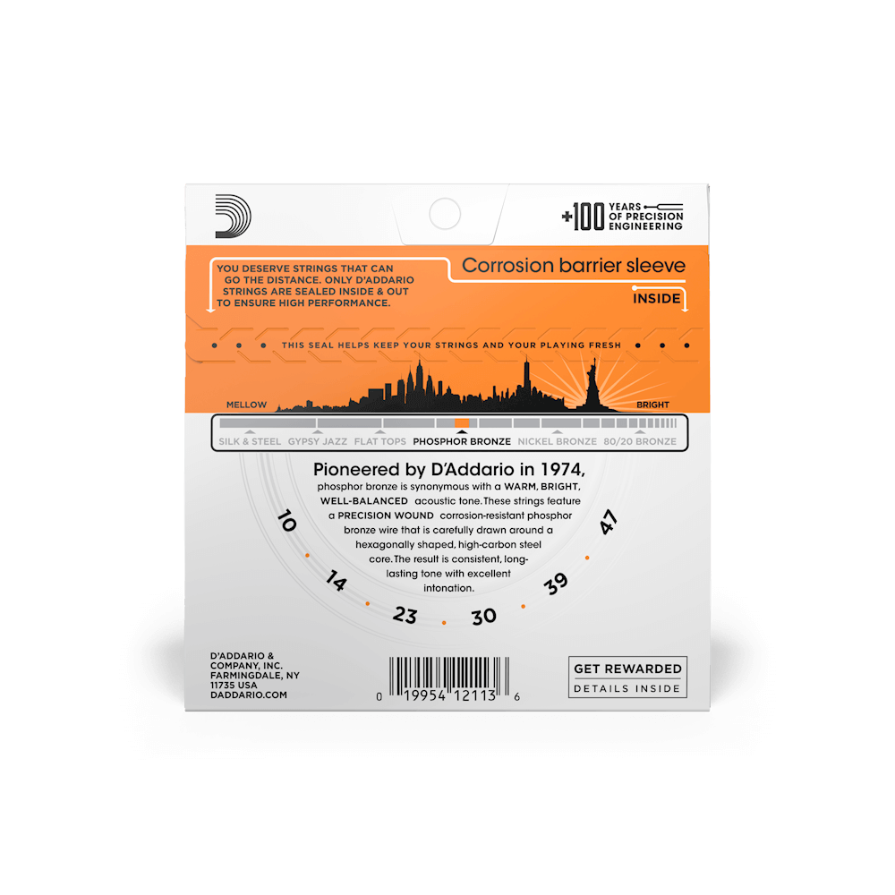 D'Addario Phosphor Bronze Acoustic Guitar Strings