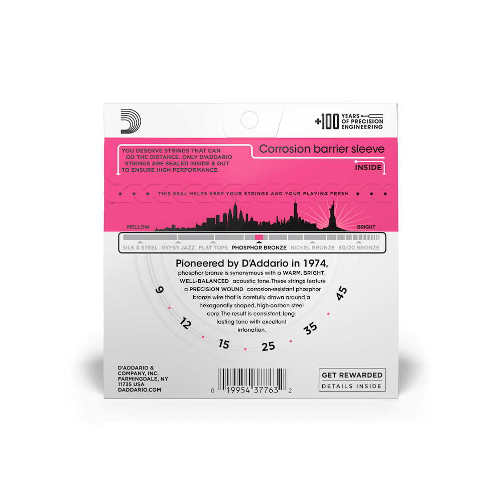 D'Addario Phosphor Bronze Acoustic Guitar Strings