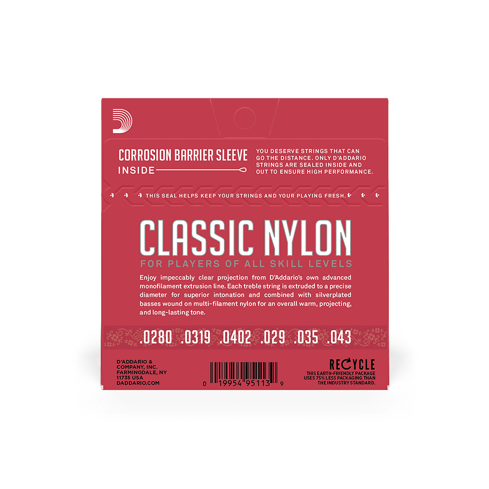 D'Addarío EJ27N Normal Tension - Nylon Student Classical Strings