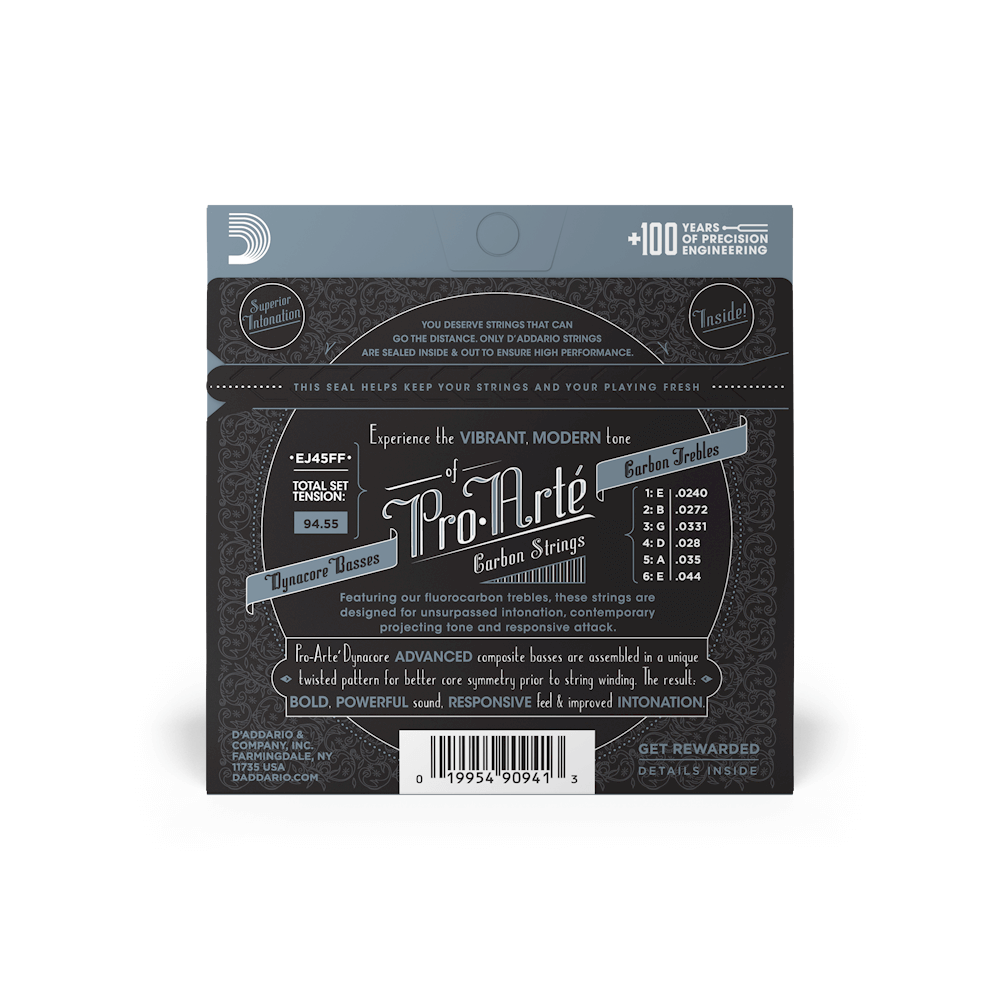 D'Addarío EJ45FF Normal Tension - Carbon Classical Guitar Strings