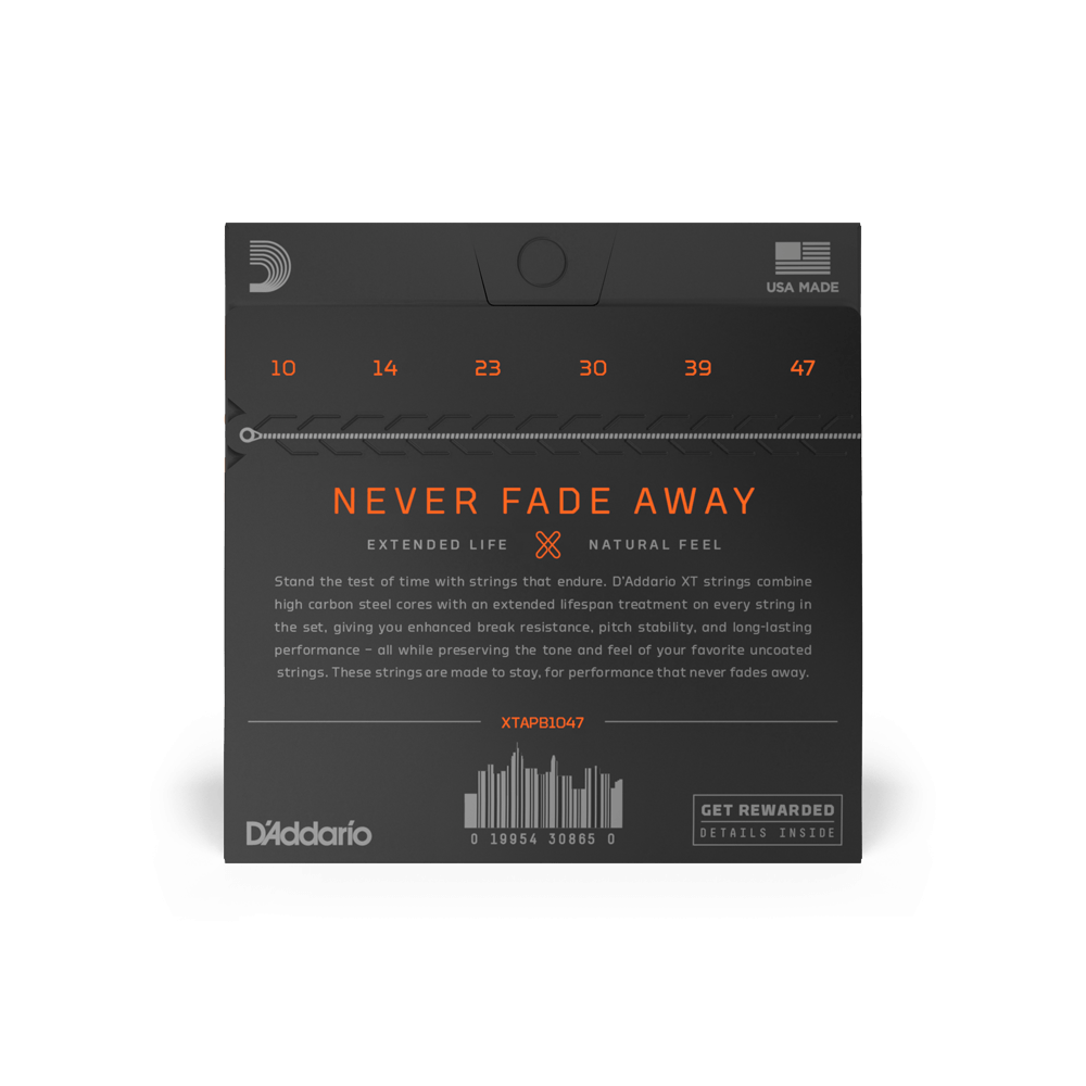 D'Addario XT Phosphor Bronze Coated Acoustic Guitar Strings