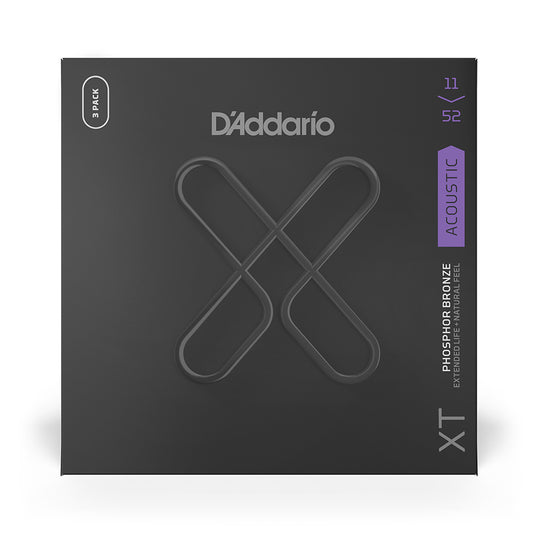 D'Addario XT Phosphor Bronze Coated Acoustic Guitar Strings