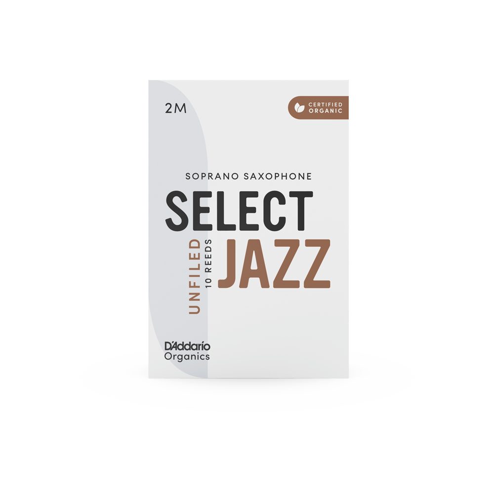 Organic Select Jazz Unfiled Soprano Saxophone Reeds - Individually-Sealed, 10-Pack
