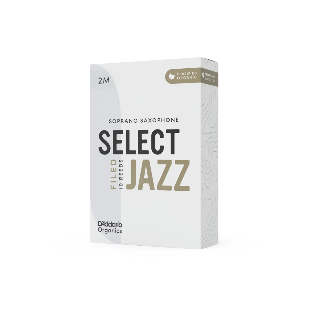 Organic Select Jazz Filed Soprano Saxophone Reeds, Individually-Sealed, 10-Pack