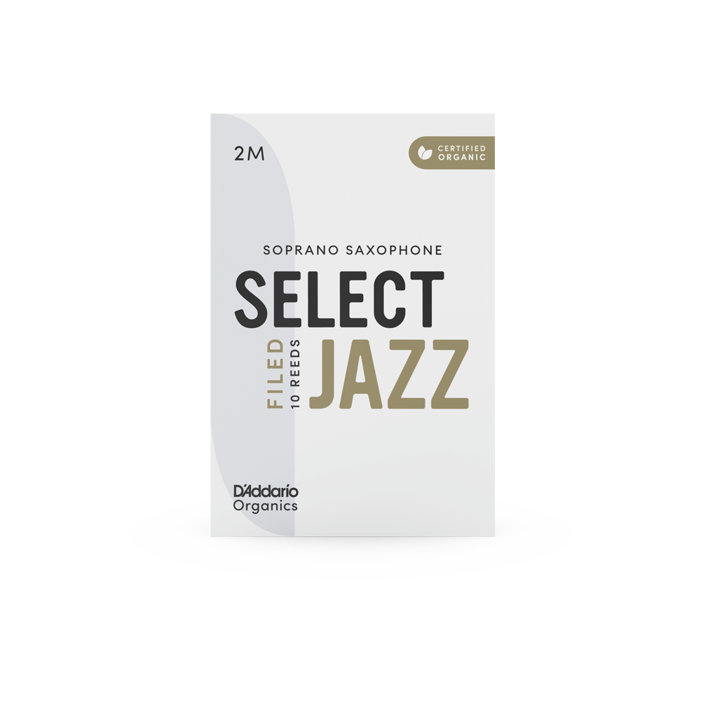 Organic Select Jazz Filed Soprano Saxophone Reeds, Individually-Sealed, 10-Pack