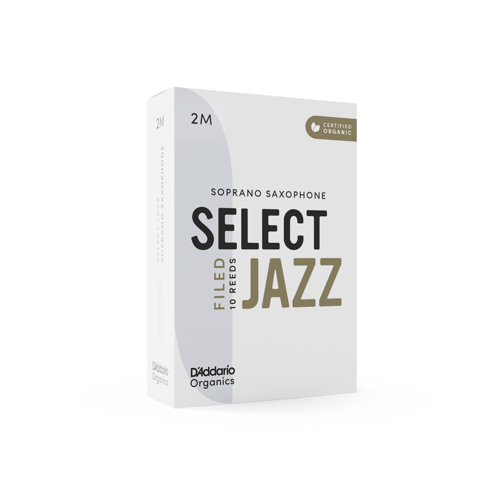 Organic Select Jazz Filed Soprano Saxophone Reeds, Individually-Sealed, 10-Pack
