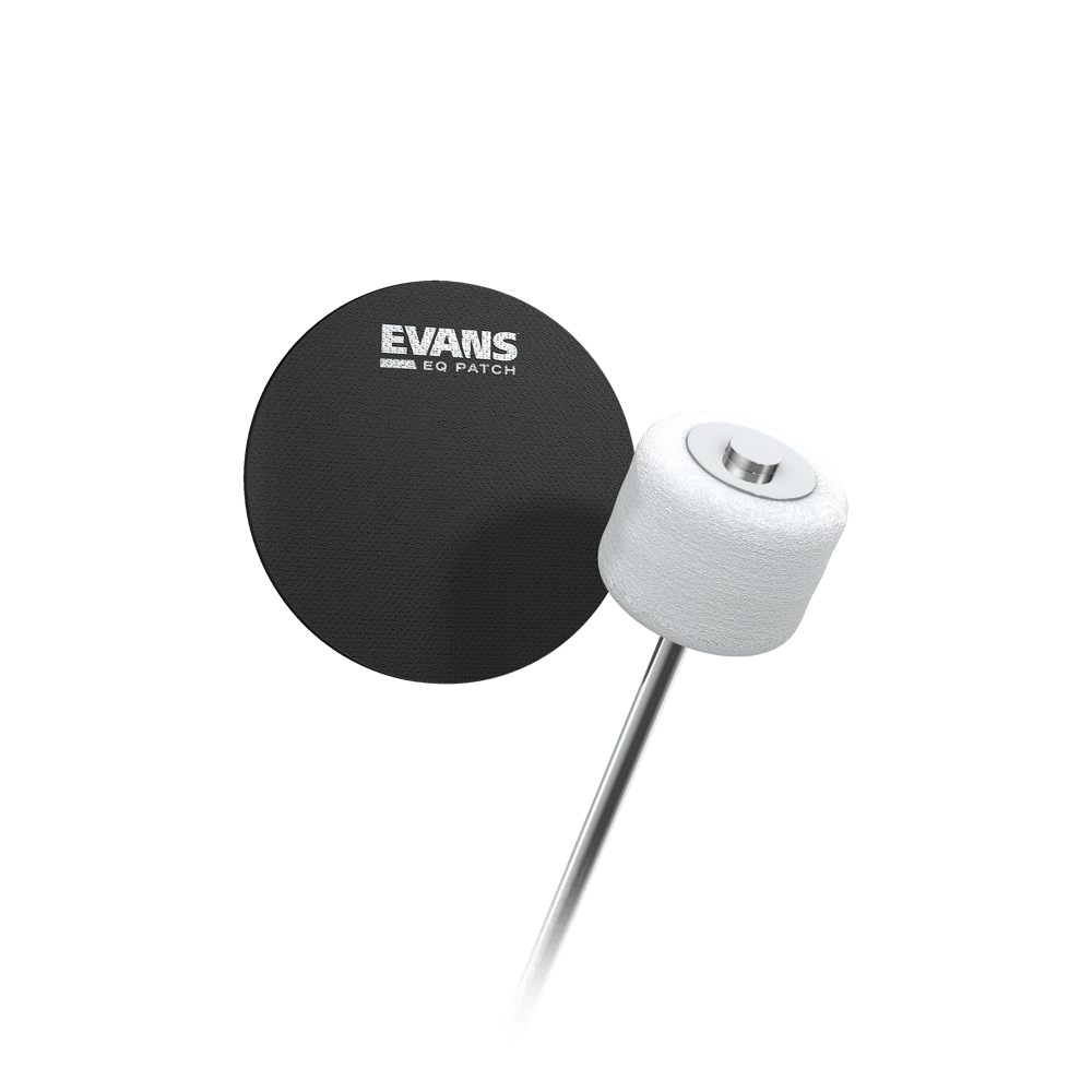 Evans PB1 Single Bass Drum Patch (Pair) - Black Nylon