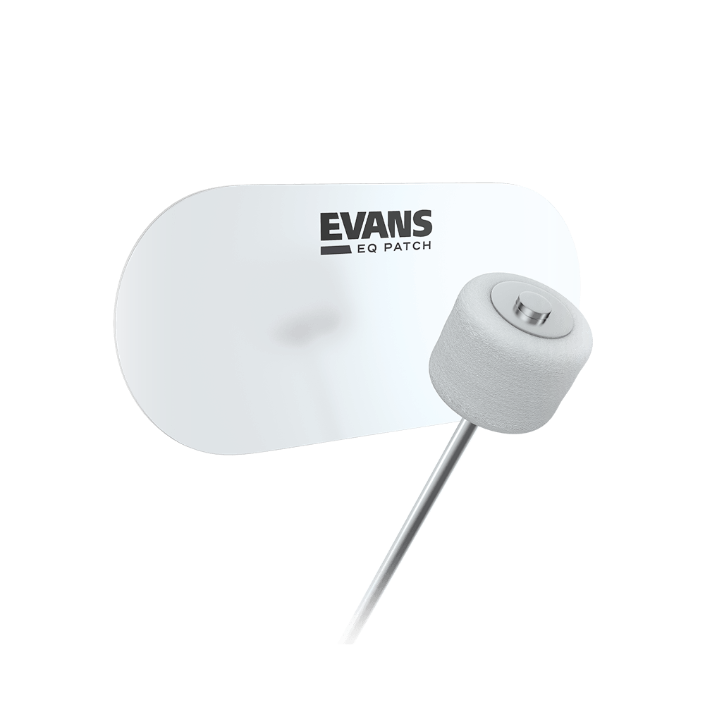Evans PC2 Double Bass Drum Patch (pair) - Clear Plastic
