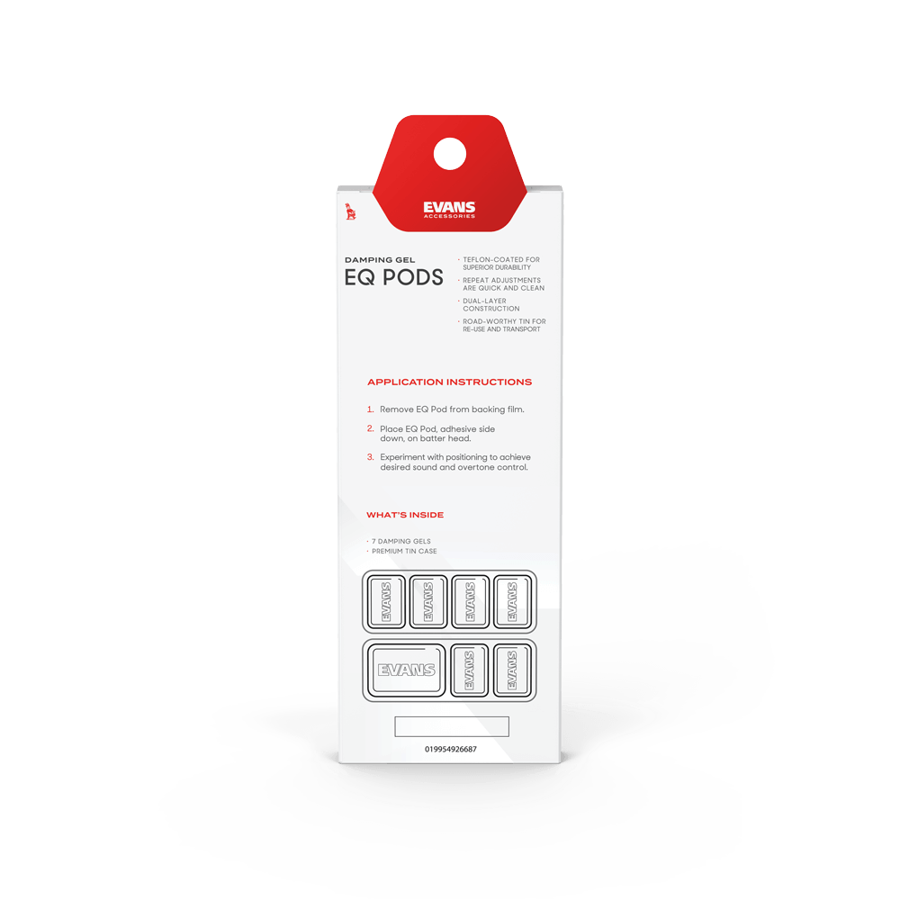 Evans EQ Pods Damper Gels - 7-pack